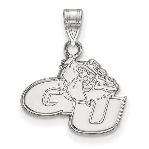 Black Bow Jewelry Sterling Silver Gonzaga Bulldogs NCAA Small Pendant - 1 of 3