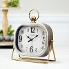 VIP Metal 10 in. White Traditional Table Clock - 2 of 4