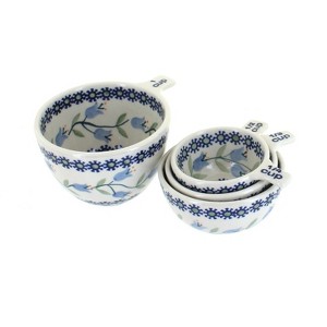 Blue Rose Polish Pottery M1720 Manufaktura Measuring Cup Set - 1 of 2
