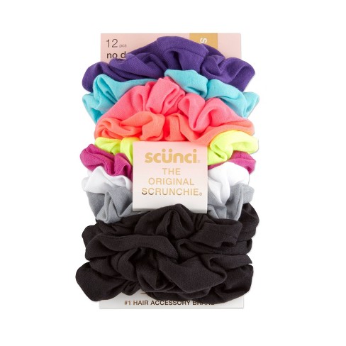 Scünci No Damage Scrunchies - Brights/basics - All Hair - 12pk : Target