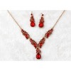 Anna-Kaci Elegant Crystal Bridal Necklace Earrings Set ÊØè Rhinestone Wedding Party Costume Jewelry for Brides and Bridesmaids - 2 of 4