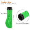Unique Bargains Non-Slip Fit 7/8" Mountain Road MTB Scooter Bicycle Handlebar Grips 1 Pair 5.31" - 2 of 4