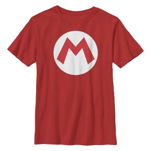 Boy's Nintendo Mario Circle Icon T-Shirt - 1 of 4