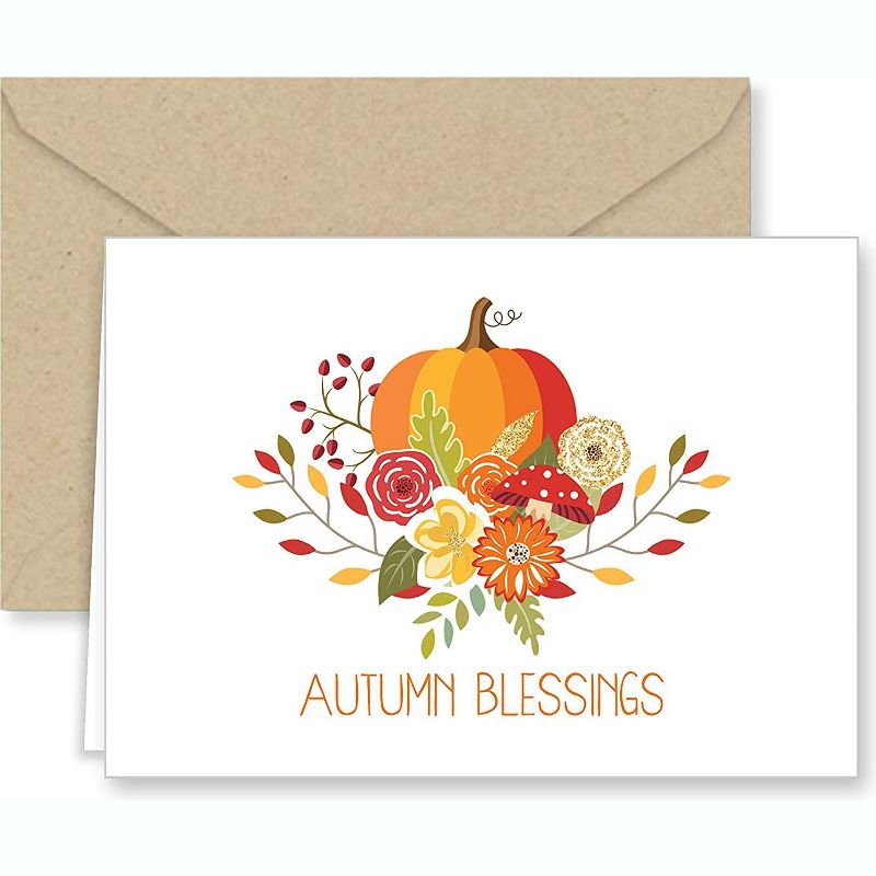 Paper Frenzy Autumn Blessings Thank You Note Cards and Envelopes - 25 pack, 3 of 7