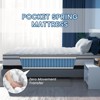 PAGED Hybrid Mattress Cooling Gel Infused Memory Foam Mattress with Pocket Spring for Bedroom - 4 of 4