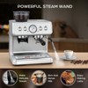 Kismile Espresso Machine 15 Bar, Semi-Automatic Espresso Maker with Bean Grinder and Milk Frother Steam Wand, for Cappuccino, Latte, Stainless Steel - 3 of 4