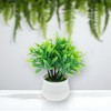Unique Bargains Artificial Plants Plastic Green 2.76"x2.76"x5.51" 1 Pc - 2 of 4