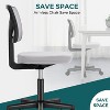 NicBex Office Chair with Adjustable Height Modern Nylon Mesh Armless Computer Chair with Wheels and Lumbar support for Office, Study, Bedroom - 4 of 4