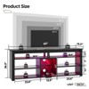 Bestier TV Stand Tall Entertainment Center with Storage For 70 Inch TV - 3 of 4