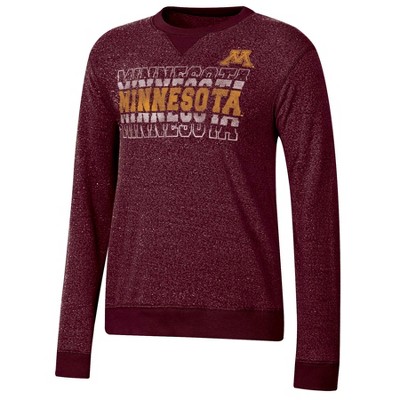 Ncaa Minnesota Golden Gophers Women's Crew Neck Fleece Sweatshirt