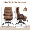 Home Office Chair 155° Reclining with Adjustable Lumbar Support for Back Pain Relief - 3 of 4