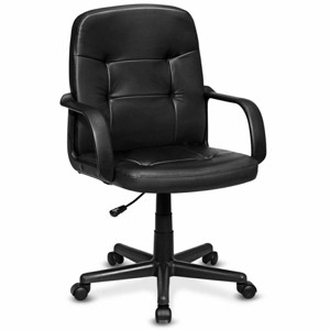 Costway Ergonomic Mid-Back Executive Office Swivel Computer Desk Chair New - 1 of 4
