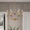 Livex Lighting Cortlandt 6 - Light Chandelier in  Natural Brass/Bronze - 3 of 4