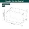 Unique Bargains Double Sided Fujifilm Mini Picture Acrylic Wavy Fridge Magnetic Frames 5 Pcs - 2 of 4