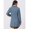 INSPIRE CHIC Women's Notched Lapel Single Breasted Outwear Fall coat - 4 of 4