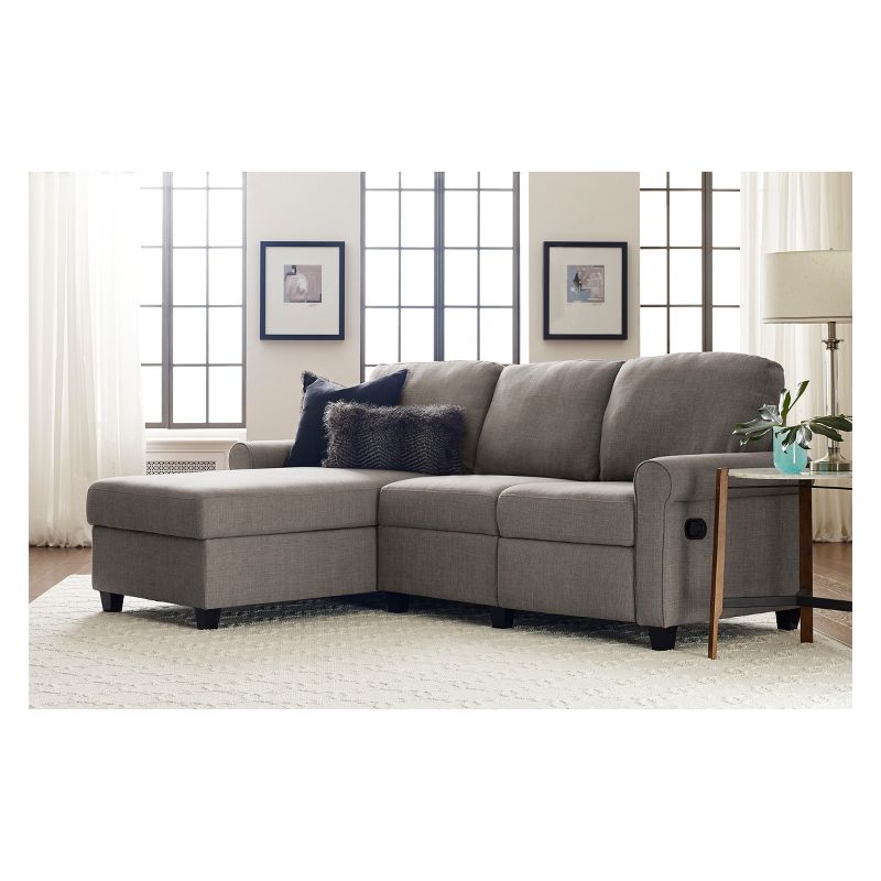 Copenhagen Reclining Sectional with Left Storage Chaise - Serta, 5 of 11