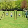 Infans 660 lbs Kids Metal Swing Set for Backyard 7-in-1 Multifunctional Swing Set - 3 of 4