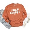 Simply Sage Market Free Spirit Ghost Distressed  Garment Dyed Long Sleeve - 3 of 4