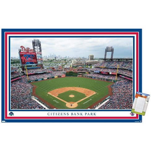 MLB Philadelphia Phillies - Drip Helmet 22 Wall Poster with Push Pins,  14.725 x 22.375 