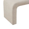 TiramisuBest Waterfall Entryway Bench - Beige Wood & Fabric, 52"W, 17.5x52x18 Inches - 3 of 3