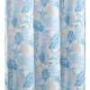 Kate Aurora Seaside Villa Mosaic Coastal Seashells & Starfish Fabric Shower Curtain - 3 of 3