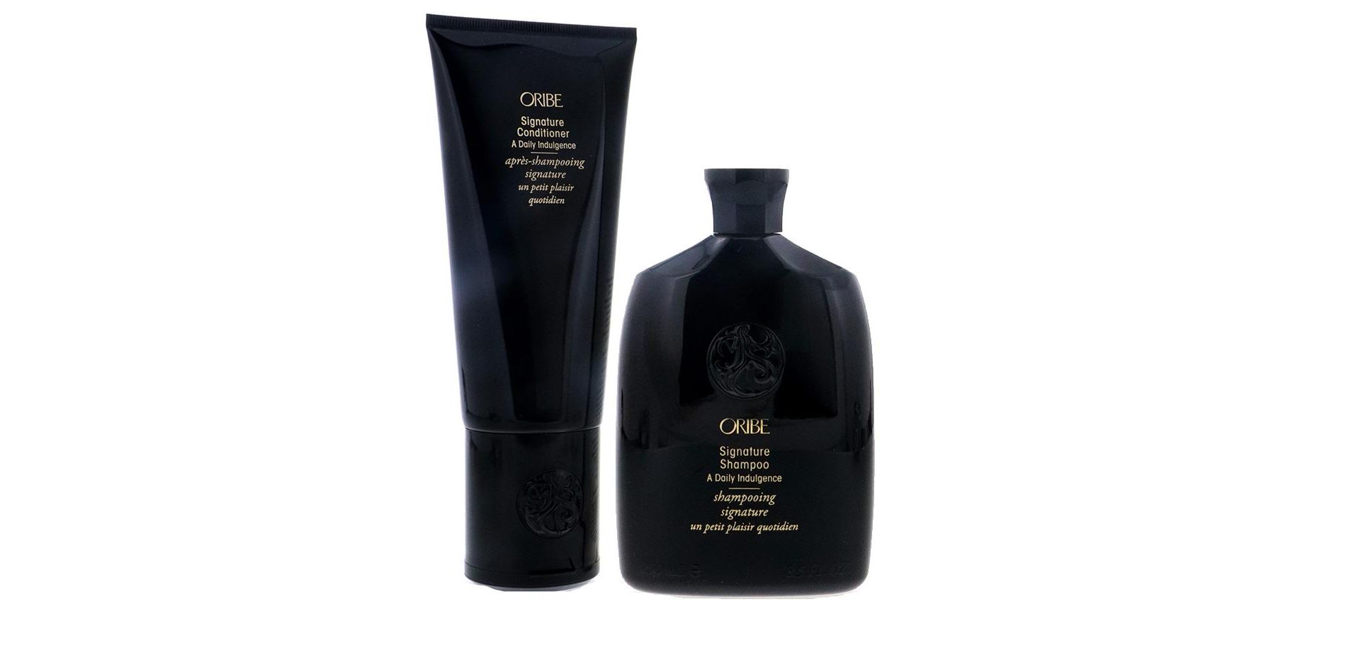 Oribe Signature Shampoo, 8.5 oz & Oribe Signature Conditioner A Daily Indulgence, 6.8 oz DUO