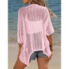 BLUEMING Women's Lightweight Summer Business Casual Cropped Short Sleeve Cardigan - 4 of 4