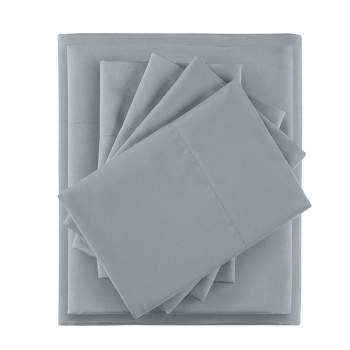 Queen Microfiber Solid Sheet Set White - Room Essentials™