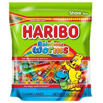 Haribo Rainbow Worms - 9oz