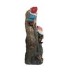 Okak 13.8IN Tall Water Fountain with Decorative Woodland Gnome, Tabletop Fountain with Polyresin Frame, Indoor Water Fountains, Brown - 3 of 4