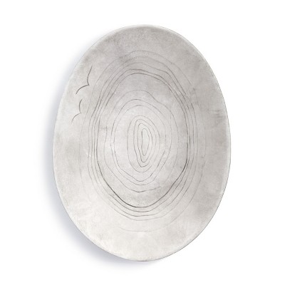 DEMDACO Calming Tides Platter Grey