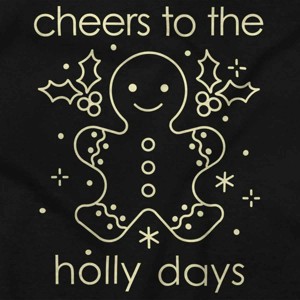 Christmas Cheers To The Holly Days Baby Romper Boys or Girls Brisco Brands - 1 of 4