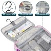PAVILIA Hanging Toiletry Bag Travel Women Men, Foldable Cosmetic Organizer, Water Resistant Makeup Accessories Essentials Kit - 3 of 4