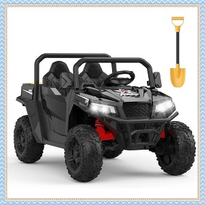 Garvee 24V Kids Ride On Dump Truck with Electric Bed, 2-Seater 4WD Ride Truck w/ Remote Control, Music, LED, Shovel, Gift for Boys & Girls - 1 of 4
