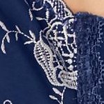 evening blue floral