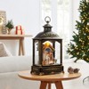 Danya B. Tabletop Antique Black and Gold Ornate Christmas Nativity Scene Diorama Lighted Lantern Decoration - 3 of 4