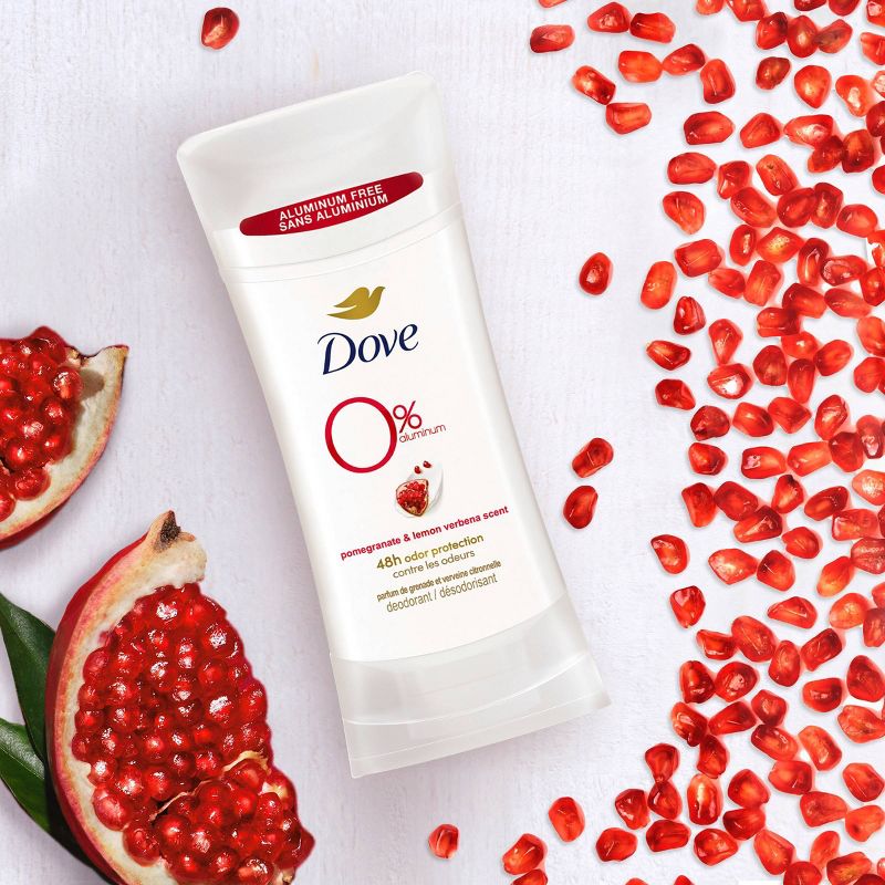 Dove Beauty 0% Aluminum Pomegranate &#38; Lemon Verbena Women&#39;s Deodorant Stick - 2.6oz, 5 of 9