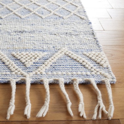 Ivory Coast Elegance Handwoven Wool 6' Square Area Rug