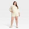 Women's Mid-Rise Fleece Pull-On Shorts - Universal Thread™ - 3 of 3