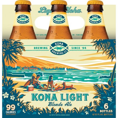 Kona Light Blonde Ale Beer - 6pk/12 fl oz Bottles