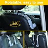 TruAIR 4-Pack Car Headrest Hooks Ð Adjustable Seat Back Hangers for Bags - 4 of 4