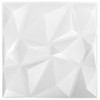 VidaXL 3D Wall Panels 24 pcs 19.7"x19.7" Diamond White 64.6 ftÂ² - 2 of 4