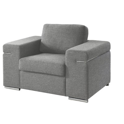 NicBex Woven Accent Chair,Upholstered Living Room Chairs with Removable Backrest and Steel Legs,Cozy Armchair,Accent Chairs for Living Room