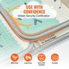 VEVOR Baby Play Mat, 51""x79"" Baby Crawling Mat, Non-Slip One-Piece Foam Baby Playmat, Foldable Portable Reversible Floor Mat with Travel Bag, Grey - 3 of 4