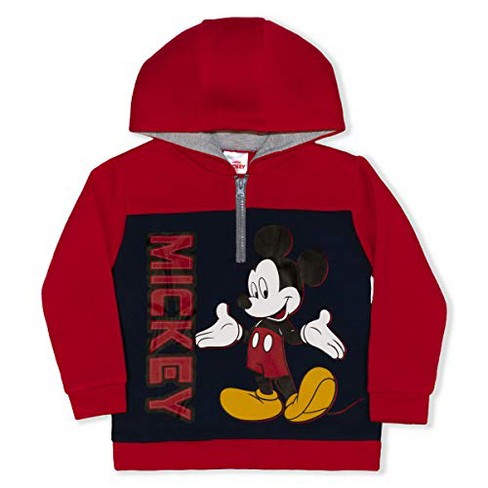 Disney Toddler Disney Relaxed Fit Long Sleeve Hooded Basic Sweatshirt ...