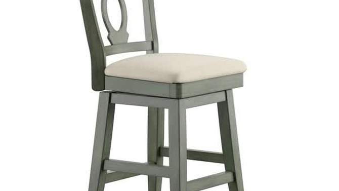 24" South Hill Napoleon Back Swivel Counter Height Chair - Inspire Q, 2 of 10, play video