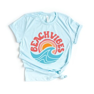 Simply Sage Market Beach Vibes Circle Short Sleeve Tee - 1 of 4