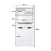 Hutch Buffet Cabinet with Drawers and Barn Doors, Pantry Storage for Kitchen and Dining Cabinets or Coffee Bar in Home Spaces-The Pop Home - 4 of 4
