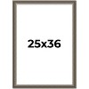 PosterPalooza | Weathered Black Picture Frame - UV Acrylic, Foam Board Backing, Hanging Hardware - 2 of 4