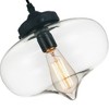 CWI Lighting Glass 1 Light Down Mini Pendant With Clear Finish - 3 of 3